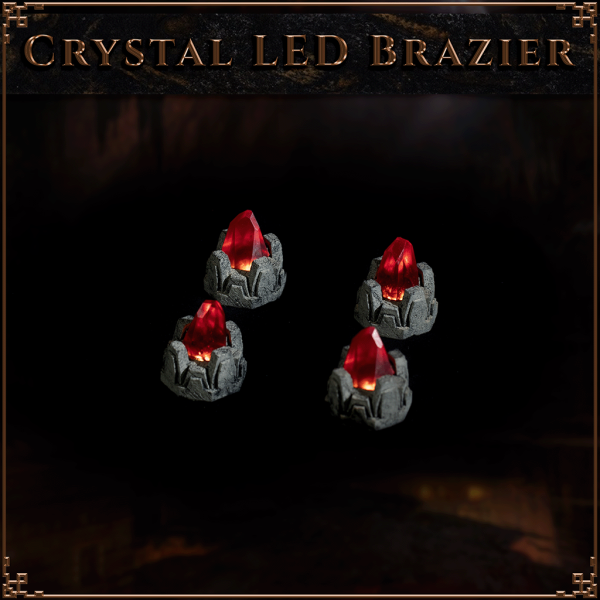 Dwarven LED Crystal Brazzier
